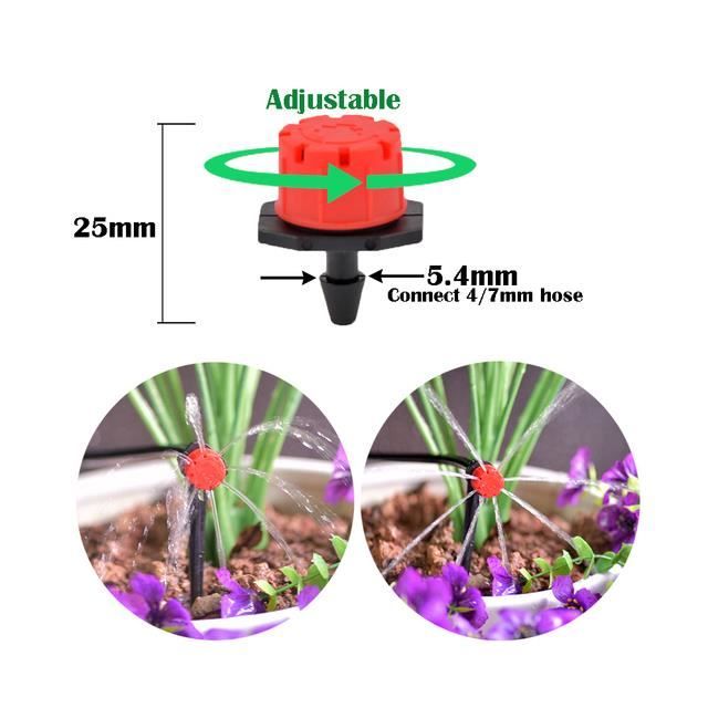 Kit Arrosage Goutte-à-Goutte Automatique 12 Pièces - Bouteille Vacances Avec Vannes Réglables, Pour Plantes Intérieur & Extérieur