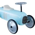 Porteur voiture de course en métal - Vilac - Vintage bleu tendre - Pour enfant dès 18 mois-2