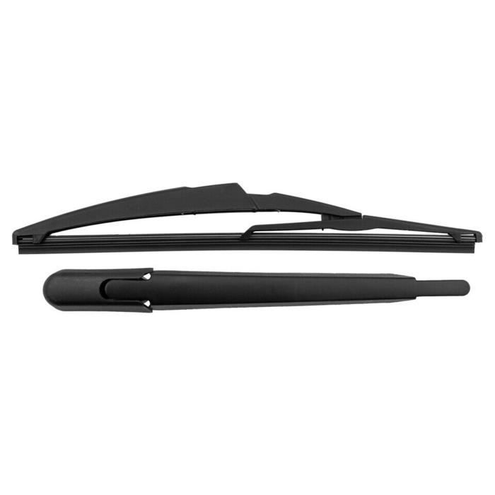 Bras Essuie-Glace Arrière + Balai 410 Mm Pour Citroën Xsara Picasso 1999-2010 - Kit Complet Avec Cache Protection Noir