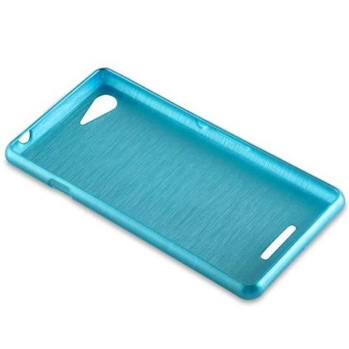 Cadorabo Coque Pour Sony Xperia XZ - XZs En CLASSY BLEU FONCÉ