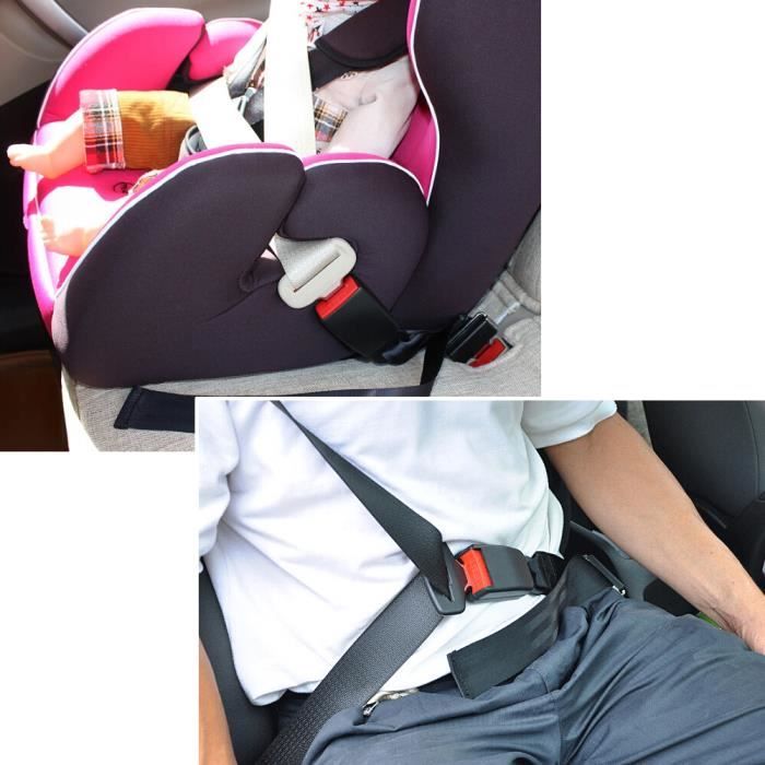 Rallonge de ceinture de securite de voiture Extension de ceinture de  securite 36cm - Cdiscount Auto
