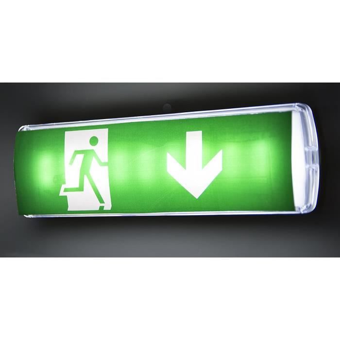 Lampe d'urgence LED éclairage d'urgence Exit sortie de secours fuite  Lampadaire Lumière d'urgence fuite voie [Classe énergétique A] - Cdiscount  Beaux-Arts et Loisirs créatifs
