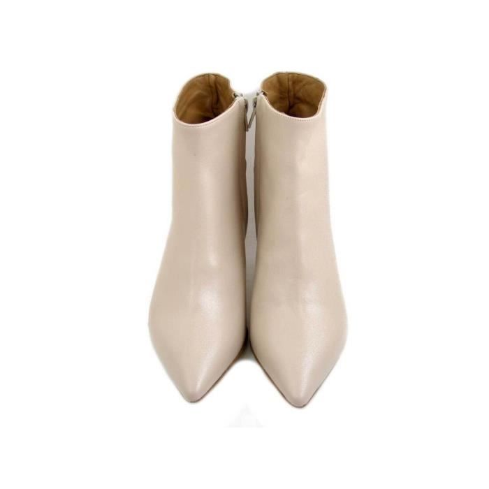 Boots Beige Bottine Femme Creme MISS CLAUDIA BOTTINE FEMME 100