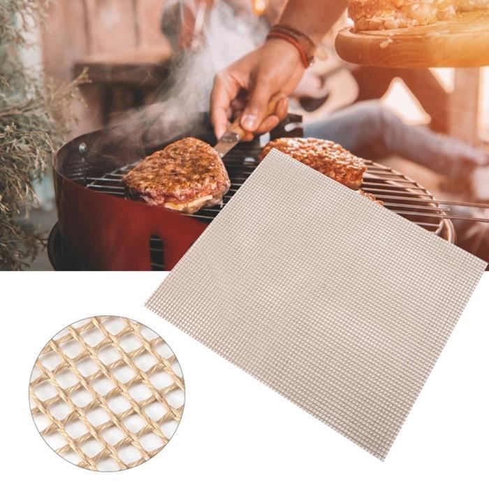 Tapis de cuisson en Silicone réutilisable, antiadhésif, pour Barbecue,  plaque de cuisson, pour four, pique-nique