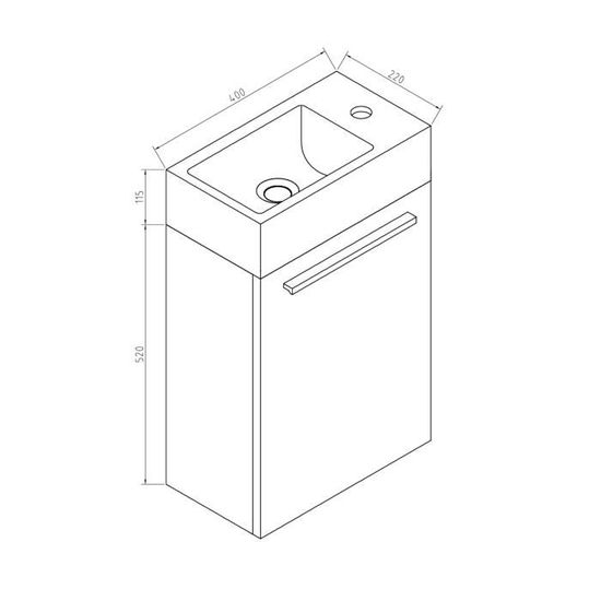 Meuble De Salle De Bain Athene Chene Clair 40x20 Cm Armoire De Rangement Meuble Lavabo Evier Meubles Cdiscount Maison