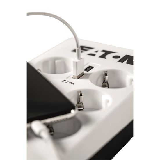Multiprise Parafoudre Eaton Protection Box 8 Tel Usb Fr