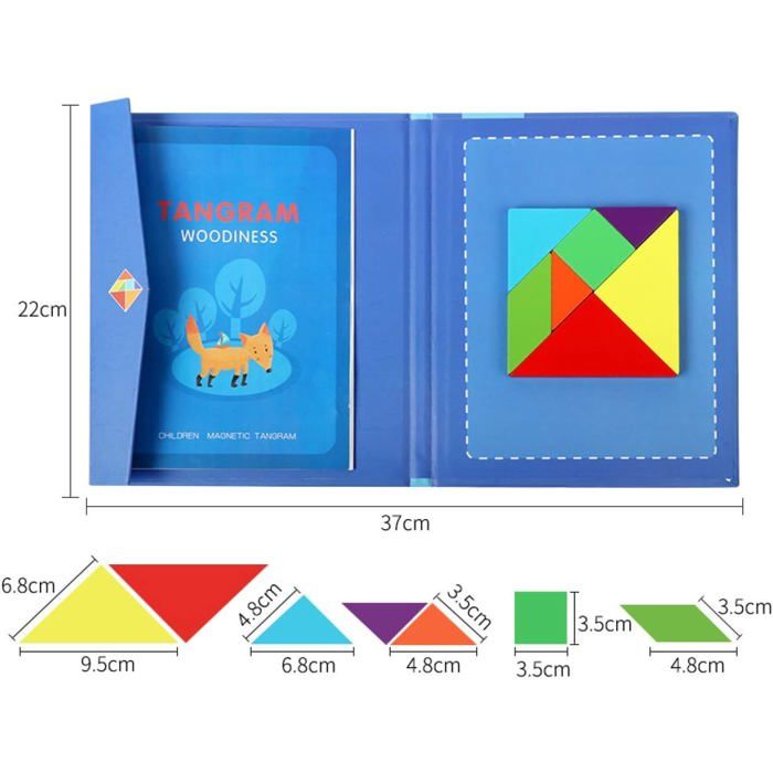 Puzzle Tangram En Bois Russian Blocks - Jeu De Logique Et Intelligence - Cadeau éducatif