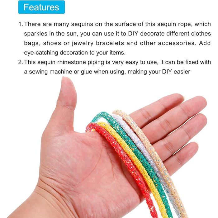 Paracorde 550 Avec Paillettes – 30 M, 4 Mm, 7 Brins – Pour Bracelet, Laisse, Collier – Bleu Marine, Solide Et Fun