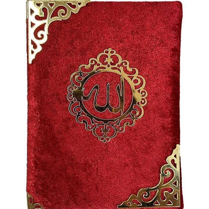 Pack cadeau Islam : Tapis de prière + Sabha (chapelet musulman) - Couleur  rouge bordeaux