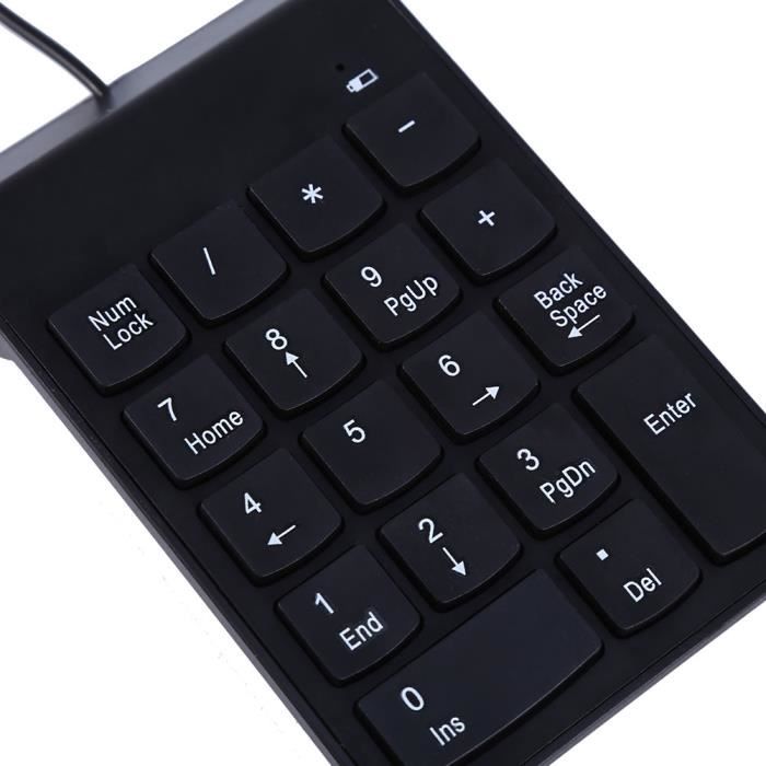Clavier Pavé Numérique Sans Fil ZREAL 18 Touches - 2.4 GHz, Portée 10 M, Compatible Windows, IOS - Pour Ordinateur Portable, Bureau - 10