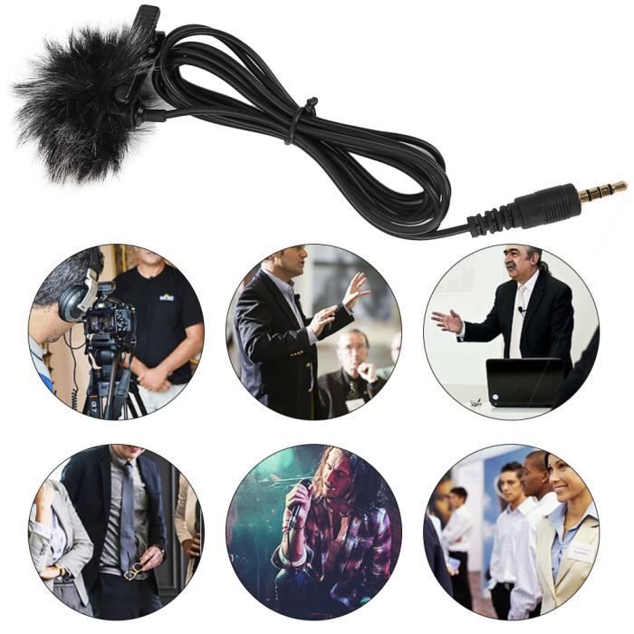 Microphone De Micro Cravate - Pour Téléphone Portable - Pour Conférence