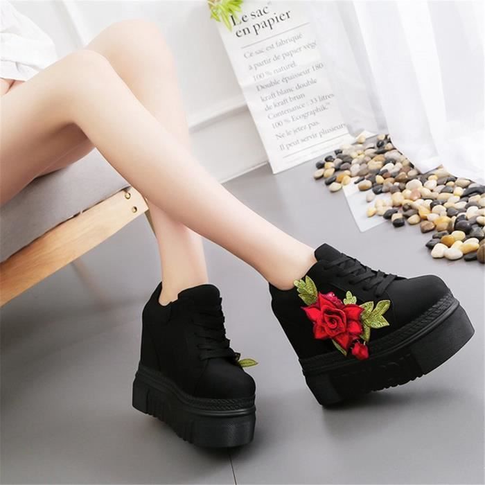 Chausson YAURN Mode Plate forme Chaussures de sport grande largeur