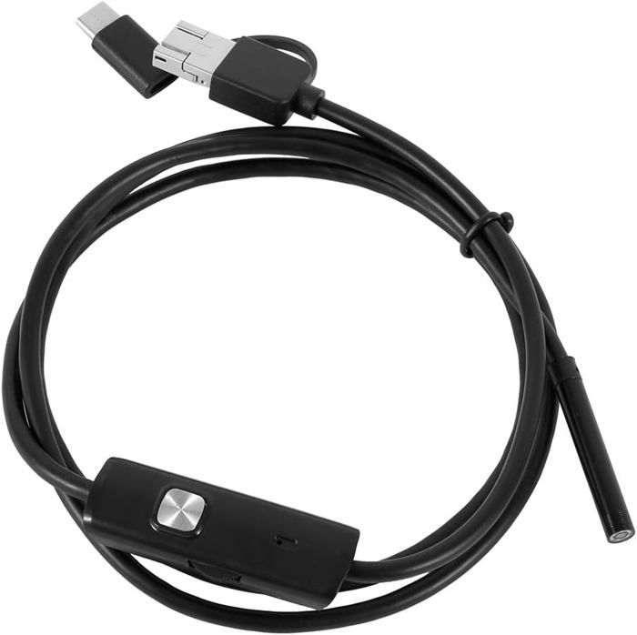Endoscope USB Étanché IP67 5.5mm - Caméra Inspection 5M Semi-Rigide Pour Android PC