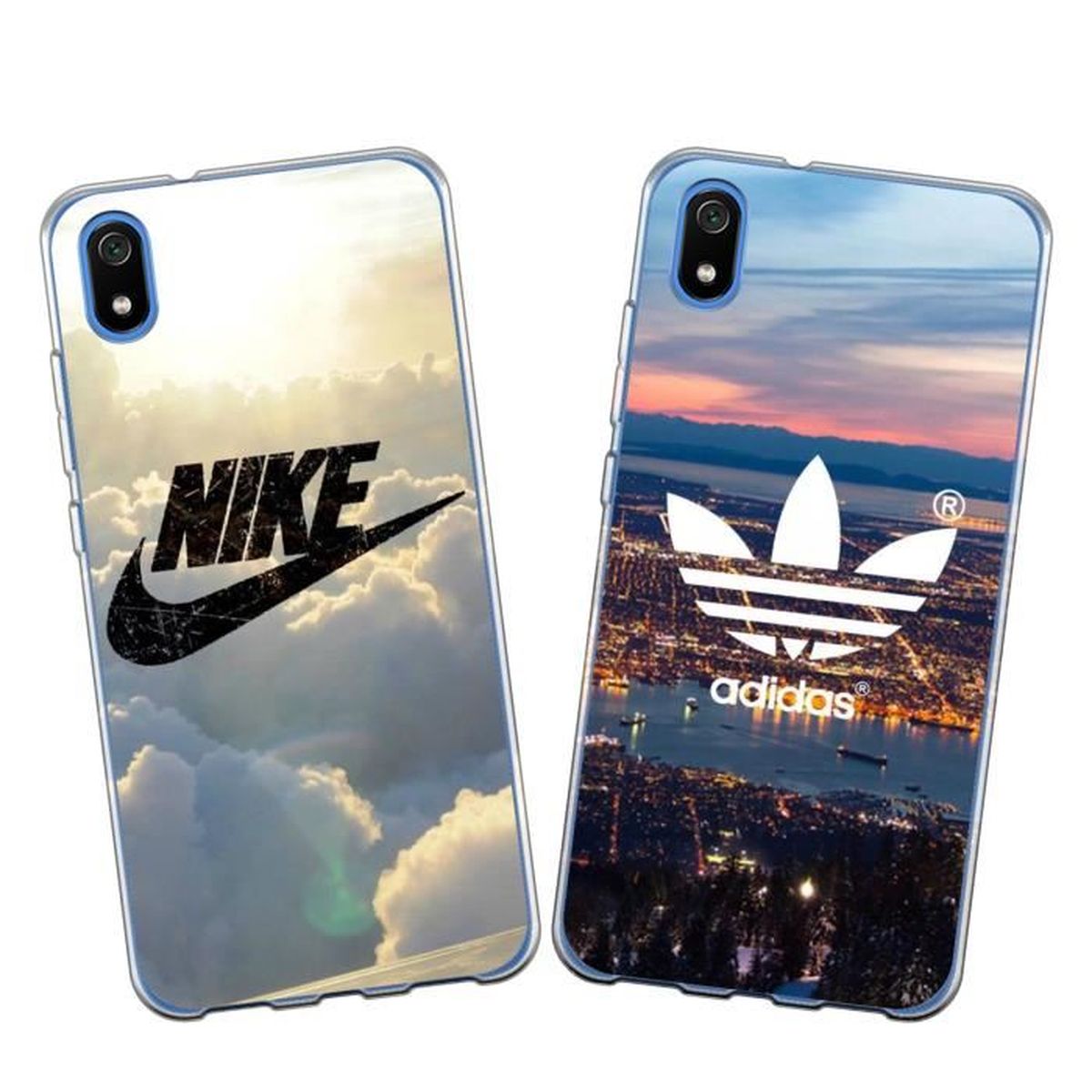 2 X Coque Xiaomi Redmi Note 7, Adidas et Nike Doux Souple TPU Silicone Housse ??tui Pour Xiaomi 