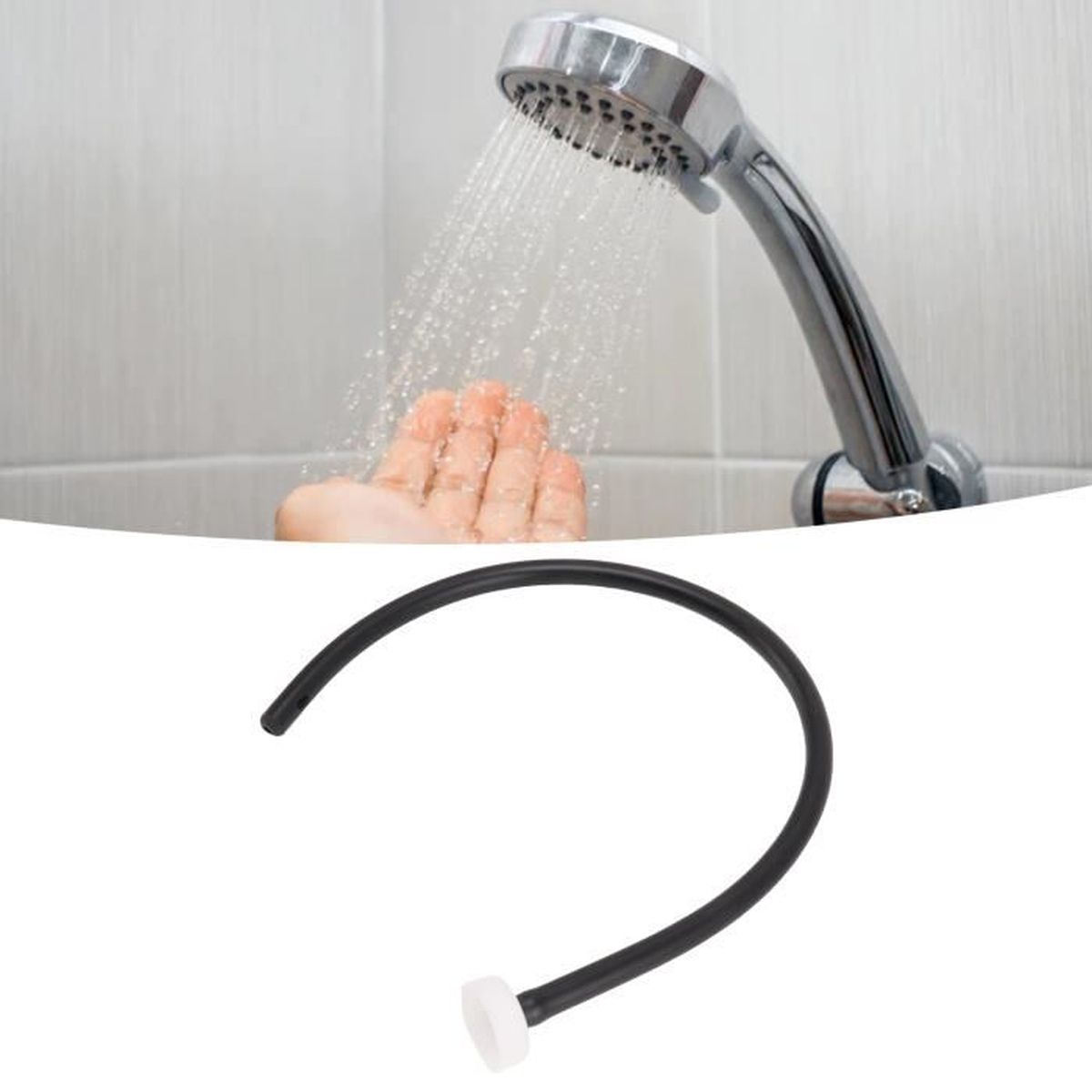 Allia TS-6032 AFR Baignoire-douche blanche une pièce pour alcôve en acrylique avec drain à gauche | Tub Shower