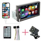 SWAREY Autoradio Bluetooth Carplay avec Caméra de Recul 7 pouces écran tactile Mirror link FM