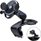 GATO NEGRO Support Téléphone Voiture - Multifonction - Réglable 360° - Compatible GPS - Noir