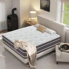 YIDATONG Matelas 140x190 cm 30cm, Ressorts ensachés+Mousse Mémoire - 7 Zones de Confort Moyenne Ferme, Ergonomique,Soutien Parfait,Oeko-Tex