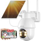 ANRAN 5MP PTZ Caméra Surveillance WiFi Exterieure sans Fil Solaire,Vision Nocturne Couleur 30m avec 4 Lumières Blanches,HD 2560 x