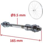 Axe De Roue Vélo Cyclo 9,5mm Longueur 160mm, Ancien Stock Vintage NOS