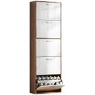 HOMCOM - Armoire à Chaussures - Bois - 60x28x189cm - Marron