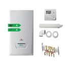 PACK CHAUDIERE GAZ MURALE THEMAPLUS CONDENS F25 SAUNIER DUVAL DOSSERET+VENTOUSE+THERMOSTAT