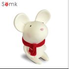 SHLK Souris Mignon Forme Tirelire Cartoon Tirelire Silicone Tirelire Tabletop Décoration Photographie Props