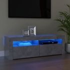 vidaXL Meuble TV avec Lumières LED, Armoire de Télévision, Meuble Télé de Salon, Armoire Basse Salle de Séjour Intérieur, 804314