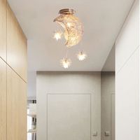 Fusion Plafonnier Luminaire Vintage Lampe Lune Lumière Chaude design Industriel pour Café Chambre Couloir