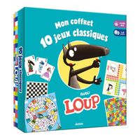 Jeux de société Mon coffret 10 jeux classiques avec Loup Auzou