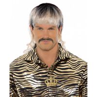 Perruque Tiger King Mullet - Horror-Shop.com - Accessoire de costume pour homme des années 80