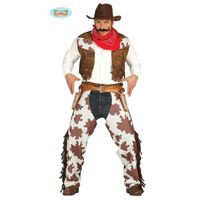 Déguisement Cowboy Homme - Taille L 52-54 - Marron - 2 pièces