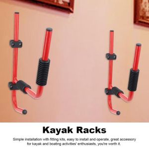 JUPE - DOSSERET KAYAK Support de kayak, 1 paire Support  de planche de surf Kayak Storage Rack Hanger Support mural-GXU