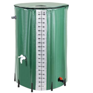 COLLECTEUR EAU - CUVE  Hengda Récupérateur d'eau de pluie 380L avec cuve