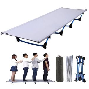 Helloshop26 Lit de Camp Pliable XL Plus Housse Noir Aluminium 40 x 40 x 20 cm