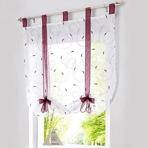 1Pi/èce Rideau Voilage Impression Fleurs D/écoration de Fen/être Chambre//Salon//Balcon LxH 150x145cm, Marron//Gris-Rideau /à Galon Fronceur
