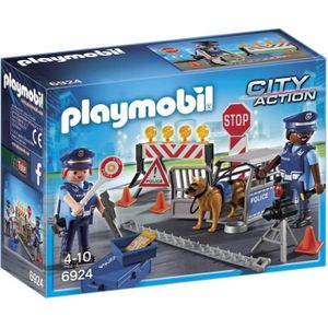 UNIVERS MINIATURE Playmobil - Barrage de Police - City Action - Cont