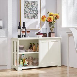 Dixi Buffet Bas Contemporain Blanc L 120 Cm Achat Vente
