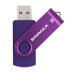 Clés USB 32 Go Lot de 2 Pivotant 2.0 Flash Drive Pivotant Stockage Disque Mémoire Stick Pendrive avec Cordes Bleu/Rouge 32GB*2PCS 