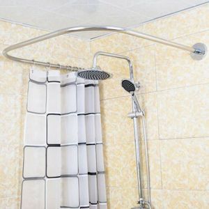 Spirella Barre tringle pour rideau de douche ou baignoire extensible sans  perçage en Alu MAGIC 125-220cm Finition Brillante