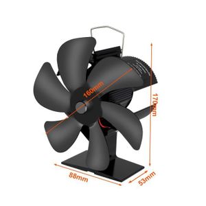 Ventilateur poele a bois lumamu - Cdiscount