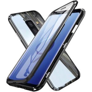 COQUE - BUMPER Coque Galaxy S9 Plus pare chocs en métal avec adso