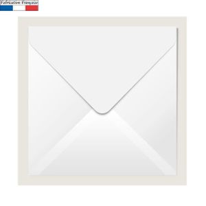 Paper24 Lot de 50 enveloppes carr/ées 90 g Blanc transparent 15 x 15 cm
