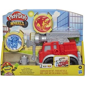 JEU DE PÂTE À MODELER PLAY-DOH - Wheels - Camion de pompier avec 2 pots de pâte à modeler atoxique - pour enfants dès 3 ans
