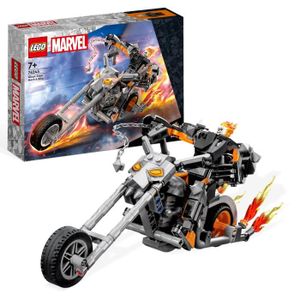 ASSEMBLAGE CONSTRUCTION LEGO® Marvel 76245 Le Robot et la Moto de Ghost Rider, Jouet avec Figurine Super-Héros