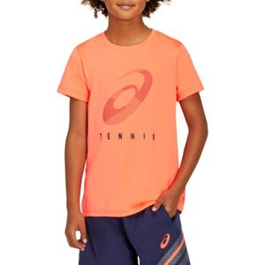 asics t shirt junior orange