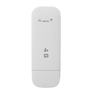 MODEM - ROUTEUR Qiilu routeur WiFi USB 4G Routeur WiFi portable USB 4G LTE prenant en charge 10 appareils USB portable informatique lecteur Blanc