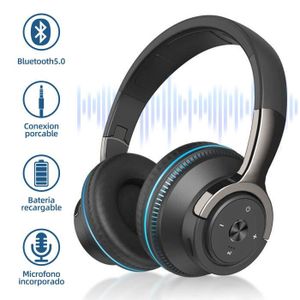 CASQUE - ÉCOUTEURS Casque Bluetooth sans Fil sur l'oreille, Casque Bl