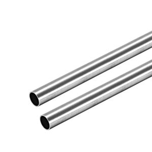 1 Tube de construction K240 1.4301 longueur env 0,5 m soudé longitudinalement B&T Metall Tube rond en acier inoxydable poli Ø 28 x 1,5 mm profil creux 
