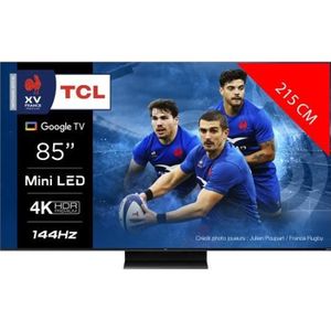 Téléviseur LED TV QLED 4K TCL - 85MQLED80 - 215 cm - Google TV - Dolby Atmos